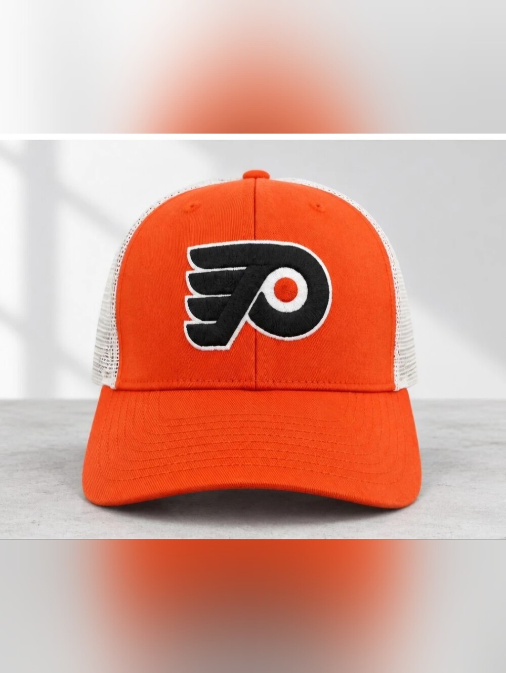 Philadelphia Flyers '47 Brand Orange Trucker Adjustable Snapback Hat Embroidered